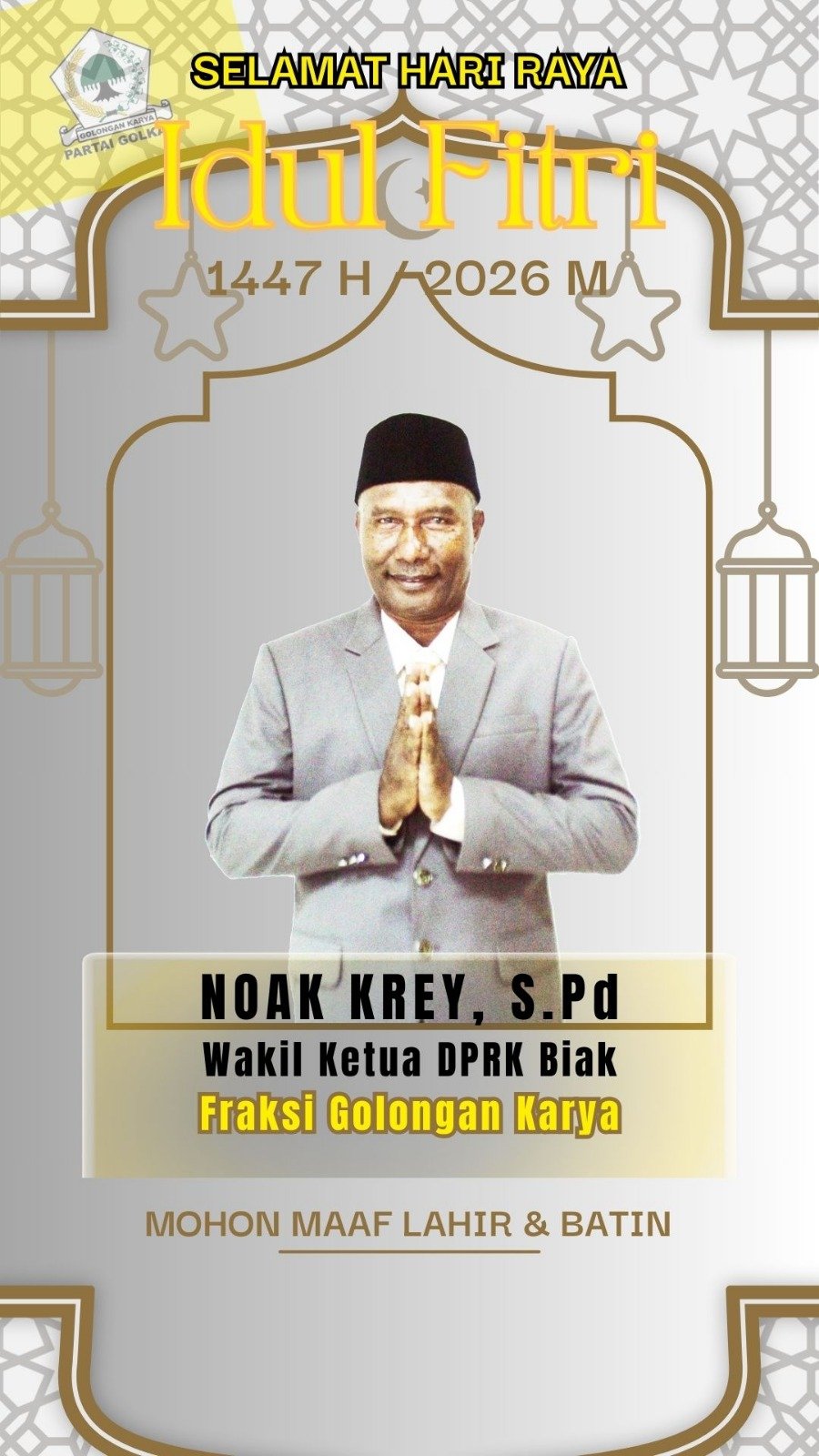 Ucapan Selamat Idul Fitri 1447 H / 2026