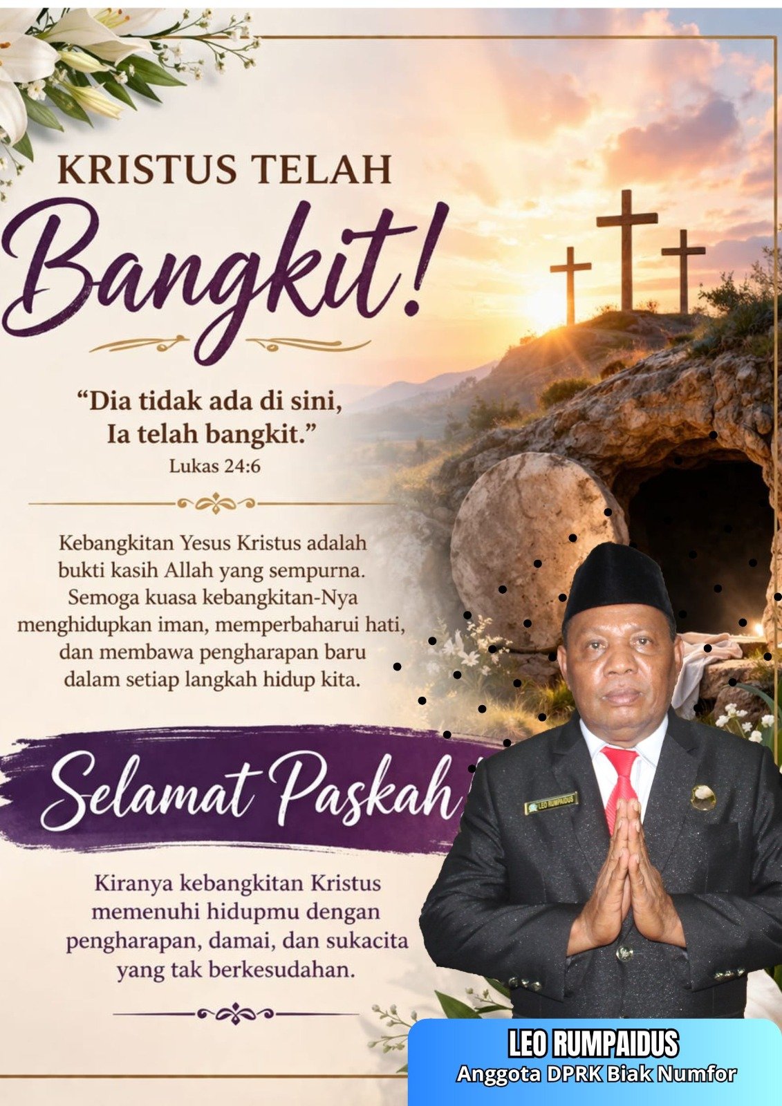 Ucapan Paskah Napi Leo DPRK