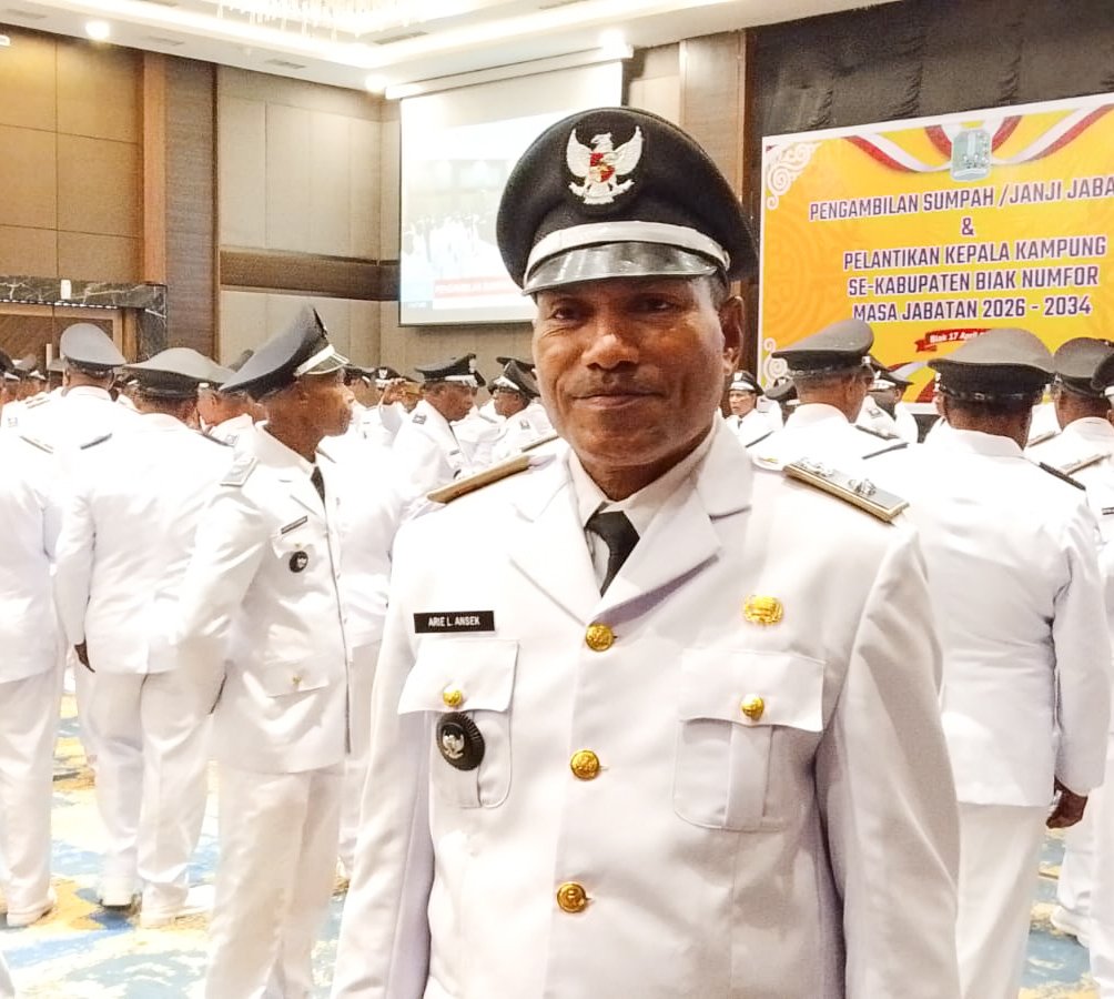 Ari Ansek Ajak Warga Bersatu Bangun Kampung Wadibu Usai Dilantik