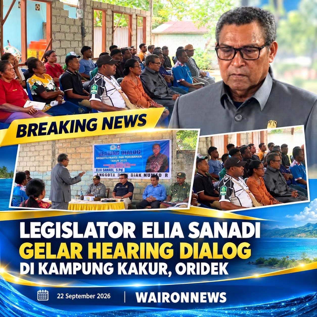 Legislator Elia Sanadi Gelar Hearing Dialog di Kampung Kakur, Oridek