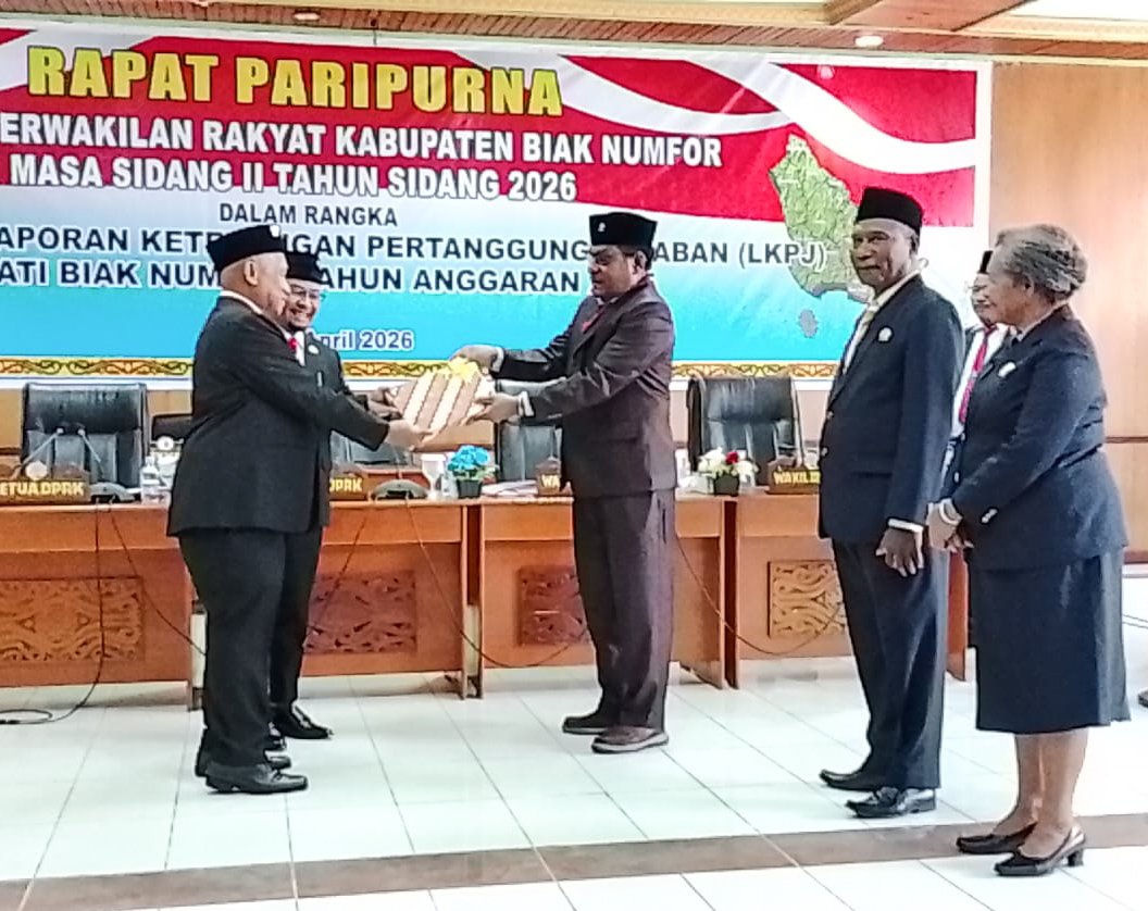 DPRK Bedah LKPJ Bupati Biak Numfor, Realisasi Belanja Daerah Capai Rp1,25 Triliun