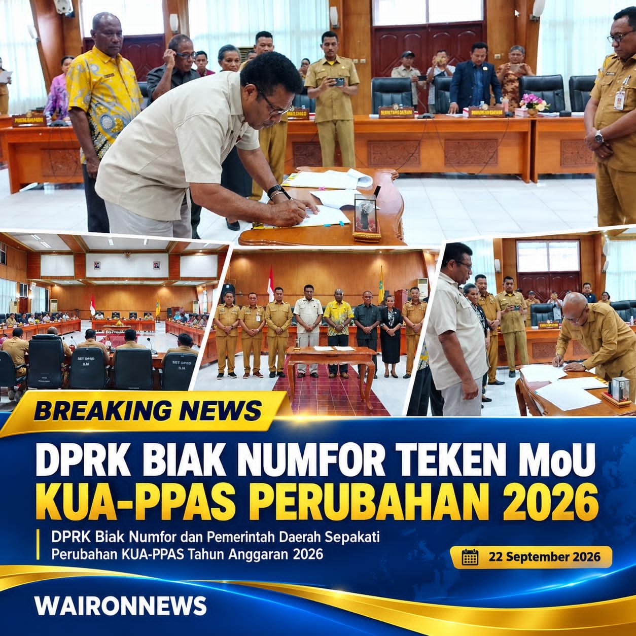 DPRK Biak Numfor Teken MoU KUA-PPAS Perubahan 2026