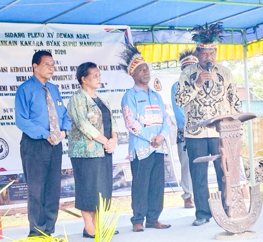Sidang Pleno XV Dewan Adat Byak Dibuka, Perkuat Adat dan Teknologi di Era Digital